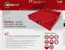 Tablet Screenshot of eccotarp.com
